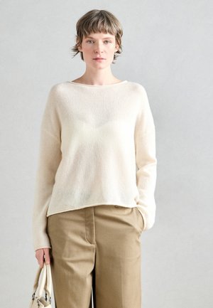 LONGSLEEVE BOAT NECK - Maglione - raw cream
