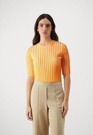 Marimekko VIRTAAMA MERIROSVO  - T-shirt con stampa - orange/off-white
