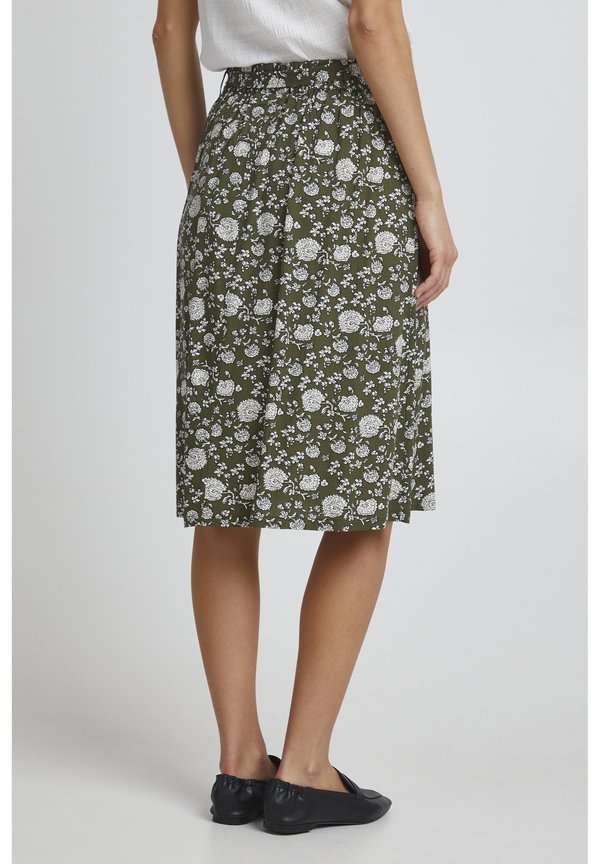 FRFALUA - A-line skirt - olive night mix2