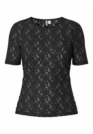 Pieces, T-SHIRT PCHAZEL SPITZEN - Blouse - black