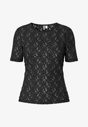 Pieces, T-SHIRT PCHAZEL SPITZEN - Camicetta - black