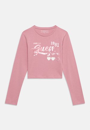 Guess, SLIM FIT LOGO - Блуза с дълги ръкави - dusty phard