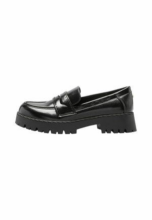 Lipsy, REGULAR FIT - CHUNKY WORKWEAR LOAFER FIT - Slipper - black faux leather