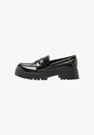 Lipsy, REGULAR FIT - CHUNKY WORKWEAR LOAFER FIT - Slip-ons - black faux leather