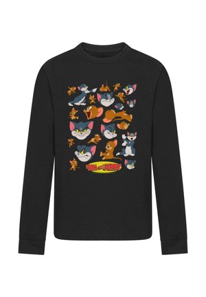 TOM AND JERRY - MANY FACES - Long sleeved top - black
