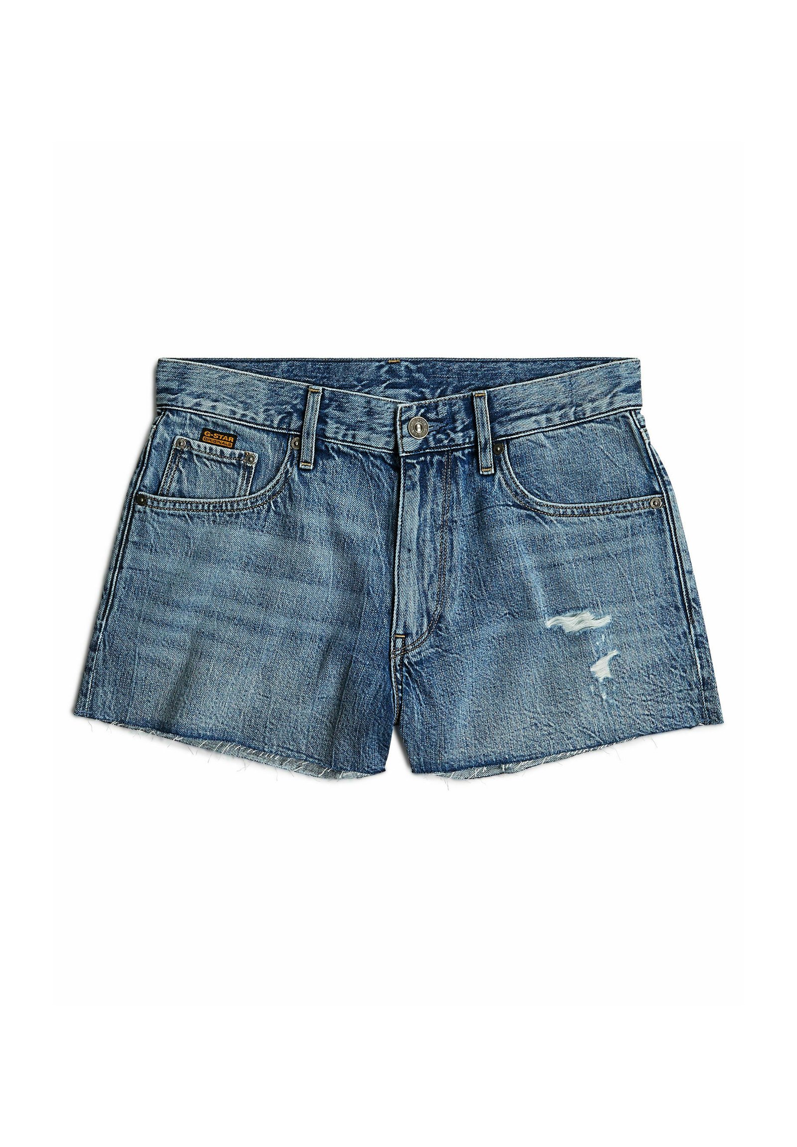 G-STAR TRUE RAW EDGE - Short en jean - faded sea point blue
