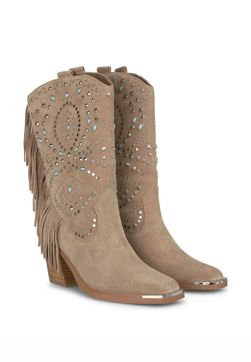 Alma en Pena Botines camperos marrón jaspeado