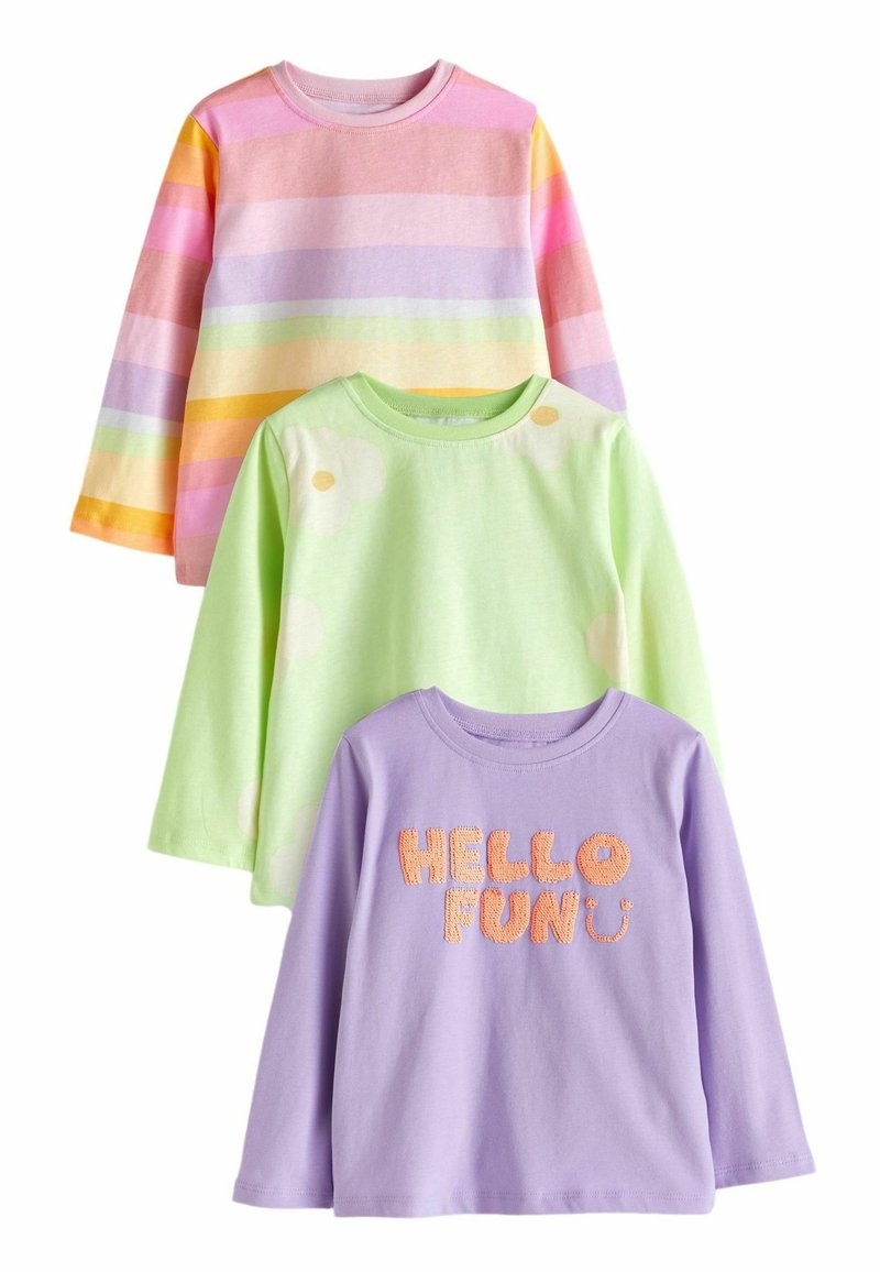 Next 3 PACK 3MTHS-7YRS - Pikkade varrukatega topp - rainbow