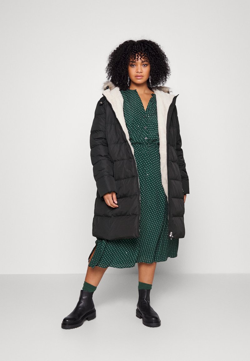 Lauren Ralph Lauren Woman Down coat black/dark green Zalando.co.uk