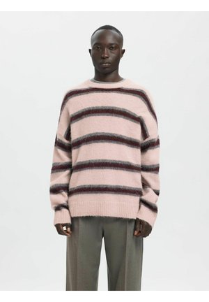 PULLOVER GESTREIFTER - Striktrøje - barely pink