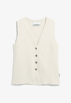ARMEDANGELS, COMPACT BUTTONED - Bodywarmer - oatmilk
