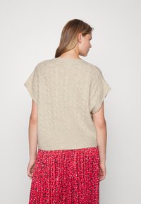 ONLY ONLMELODY VEST - Vesta - oatmeal melange