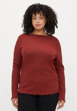 CARIDOL LIFE EMMA O NECK - Top s dlhým rukávom - madder brown