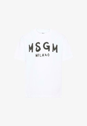 MSGM, T-SHIRT UNISEX - T-shirt imprimé - white