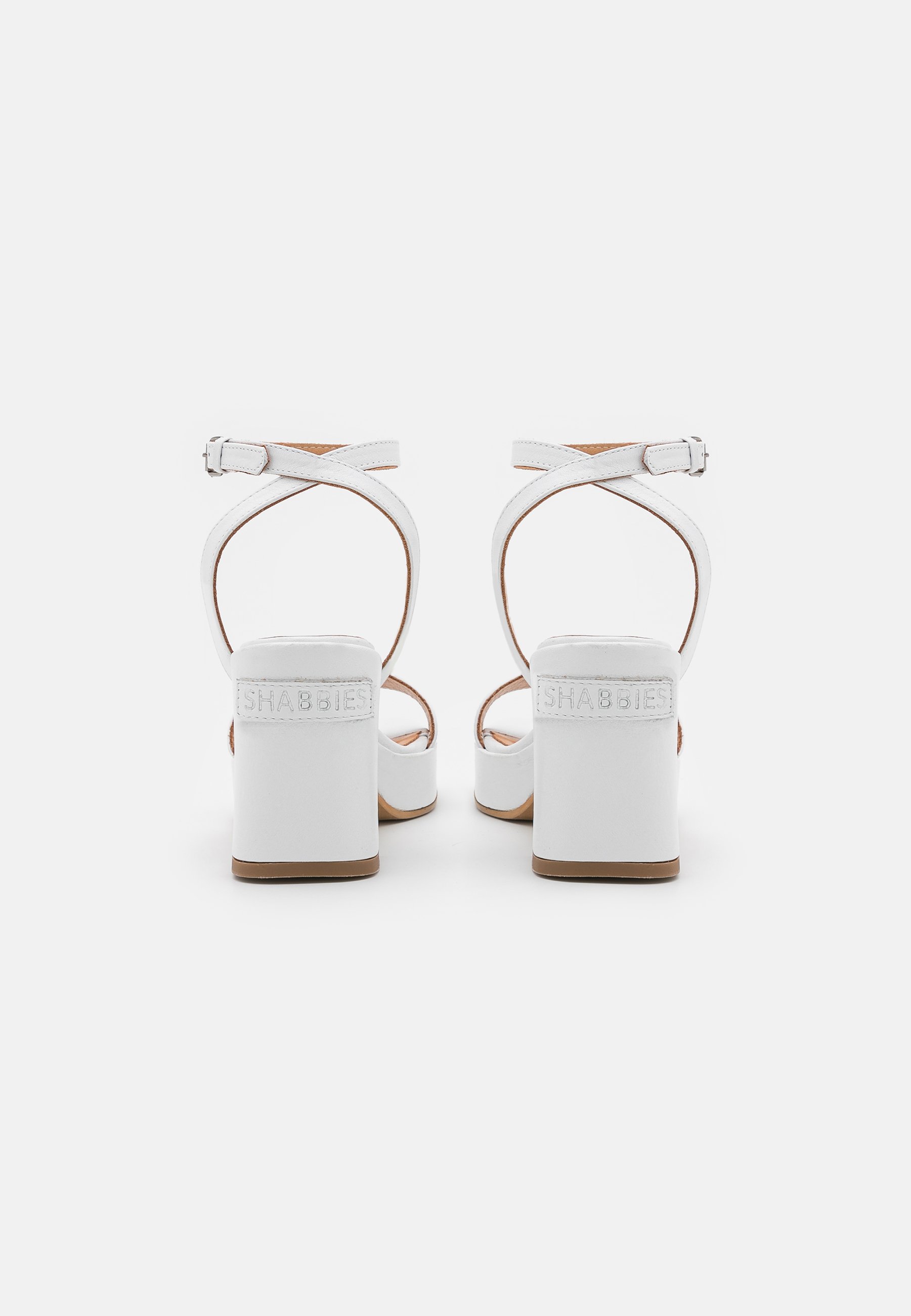 Shabbies Amsterdam Sandalen met hoge hak - white/wit - Zalando.be