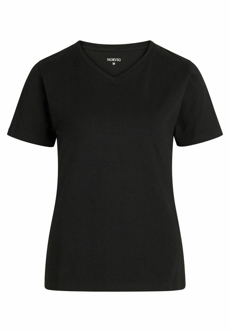 NORVIG V NECK STRETCH Tshirts basic black/sort Zalando.dk
