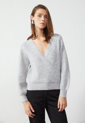 Anna Field Pullover - mottled light grey