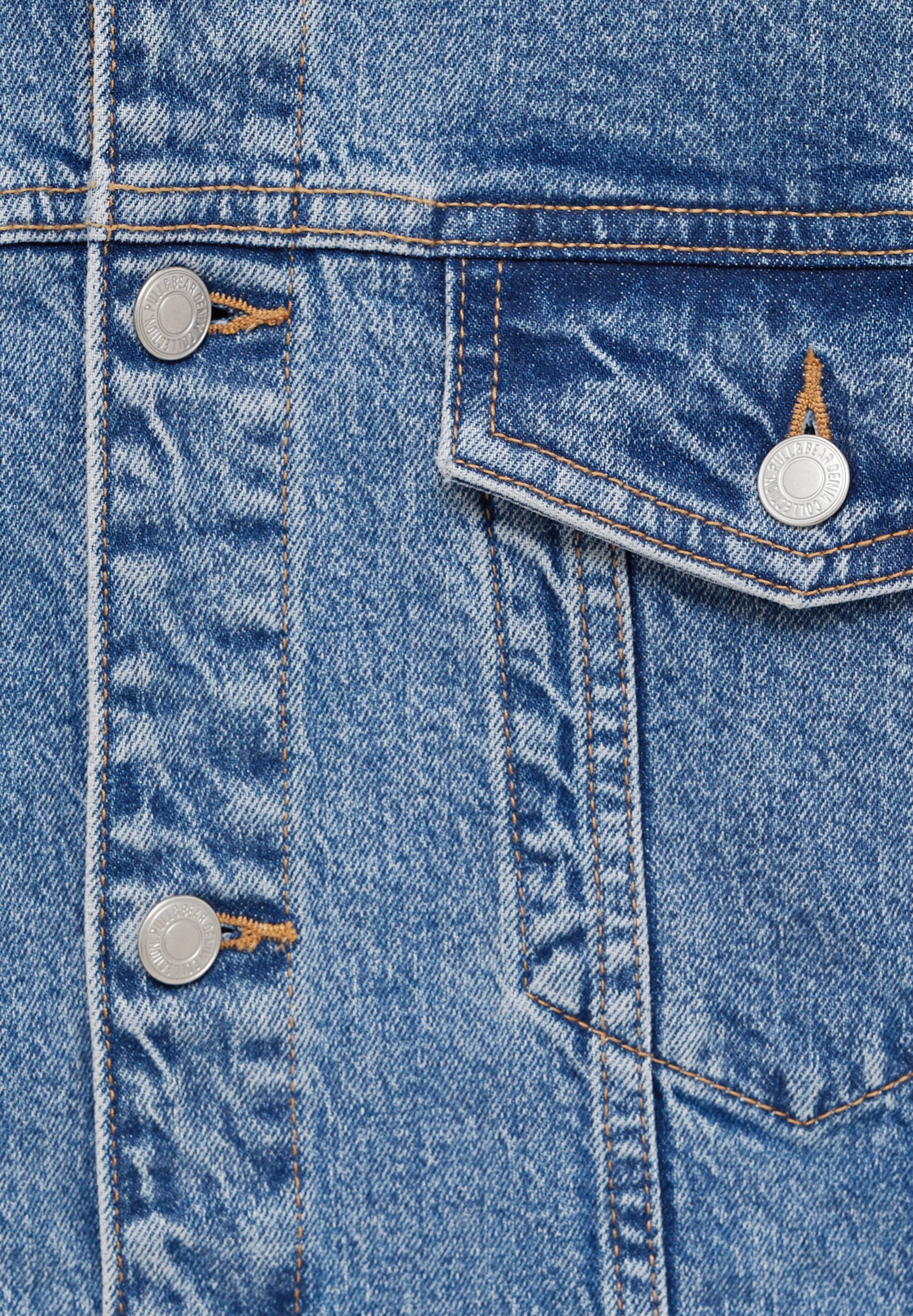 PULL\u0026BEAR BASIC COMFORT FIT - Giacca di jeans - blue-grey/grigio cadetto -  Zalando