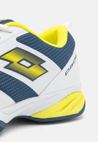 Lotto SUPERRAPIDA 400 IV - Padel cipő - all white/acid yellow/dark denim