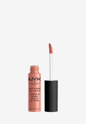 NYX PROFESSIONAL MAKEUP SOFT MATTE LIP CREAM - FLÜSSIGER LIPPENSTIFT MIT HOHER PIGMENTIERUNG UND CREMIGEM, MATTEM FINISH, VEGANE FORMEL, FARBTON: ABU DHABI - Flytande läppstift - 2 stockholm