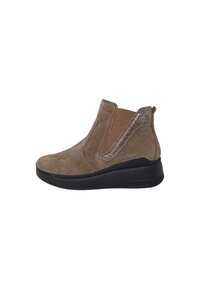 Tronchetti Igi&Co Giusy – Pelle Testa Di Moro, Tacco Blocco 6 Cm, Suola Antiscivolo, Made In Italy, Comfort E Stile
