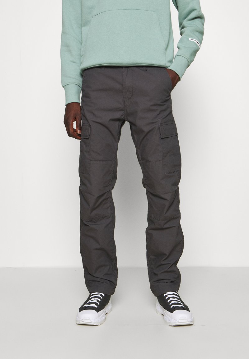 Carhartt WIP AVIATION PANT COLUMBIA - Calças cargo - blacksmith rinsed