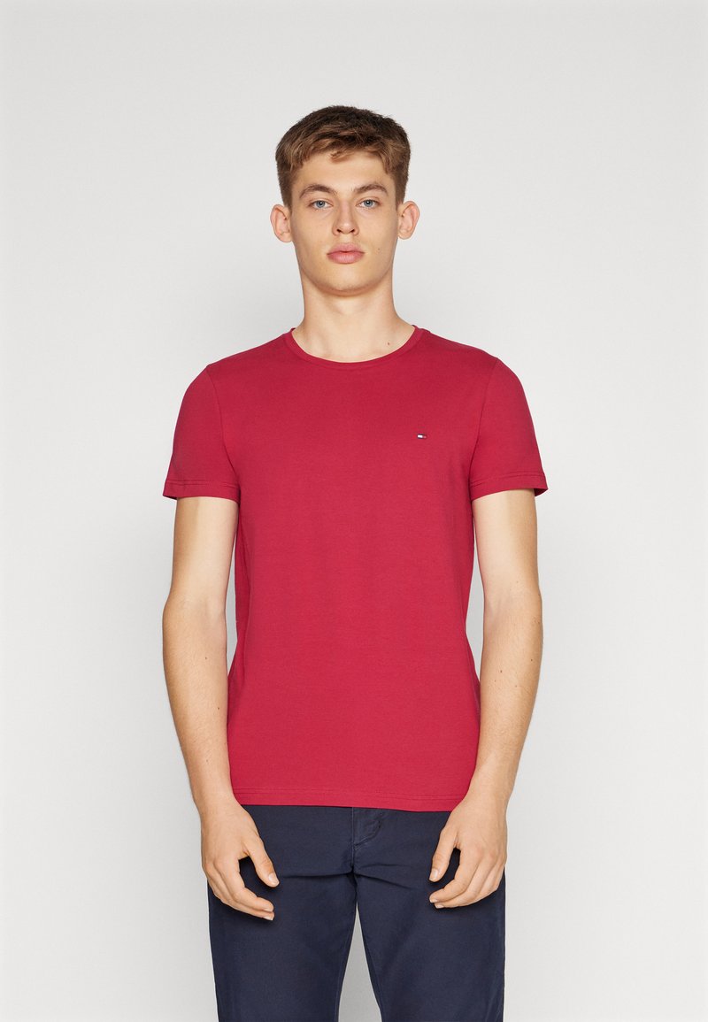 Tommy Hilfiger - STRETCH SLIM FIT TEE - Basic T-shirt - royal berry, Enlarge