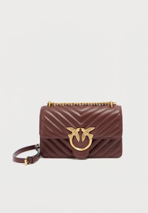 LOVE ONE CLASSIC - Torba čez telo - rosso vino/antique gold-coloured