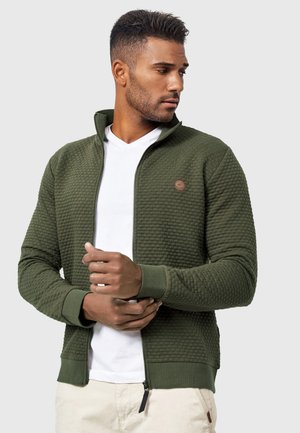 INDICODE JEANS, BERMIE - Sweat zippé - army
