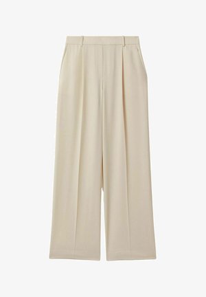 Reiss EDEN HALF ELASTICATED WIDE LEG - Pantaloni - cream