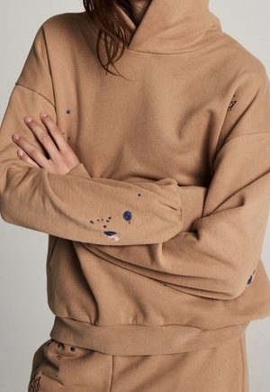 Sweat à capuche - camel