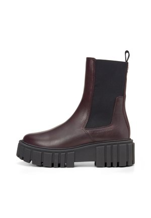 CHRISTEL - Platform ankle boots - dark aubergine red