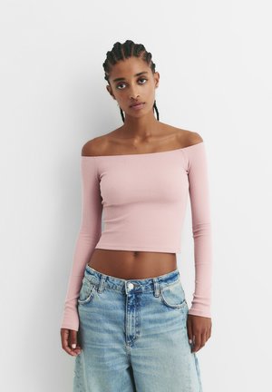 PULL&BEAR BARDOT - Hosszú ujjú felső - pink