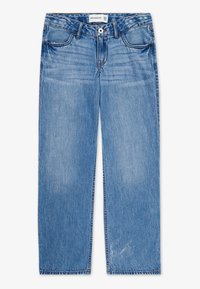 Abercrombie & Fitch LOW RISE BAGGY - Jeans a sigaretta - cabin blues