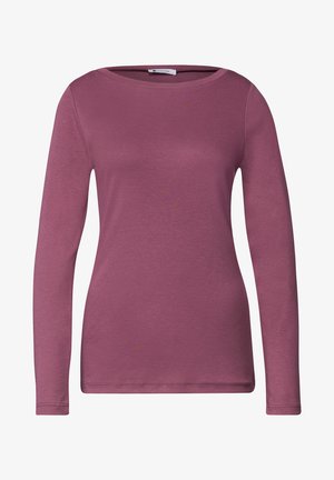Street One, LANGARM SHIRT MIT U-BOOT-AUSSCHNITT - Long sleeved top - dark clouded blush