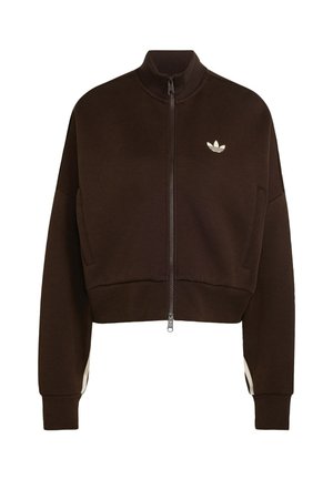 adidas Originals, ADIDAS ORIGINALS SPACER TRACKTOP - Felpa con zip - aurora coffee white