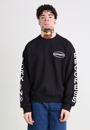BODY OF WORK - Sweatshirt - black/white