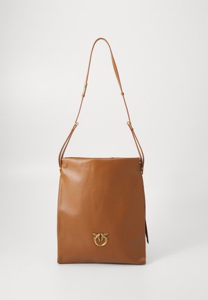 SLOUCHY CLASSIC BAG - Cabas - marrone/leone/antique gold-coloured