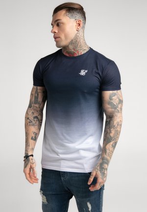 FADE TEE - T-shirt con stampa - navy/white