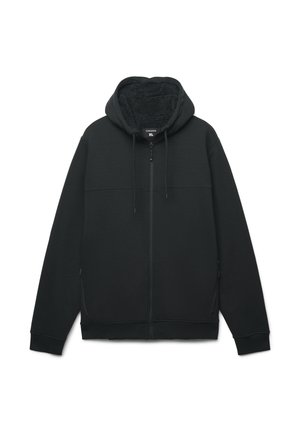 IMBOTTITA CON CAPPUCCIO - Felpa con zip - nero