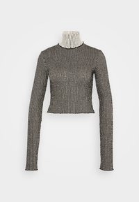 Langarmshirt - black/beige