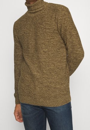 Strickpullover - mottled olive