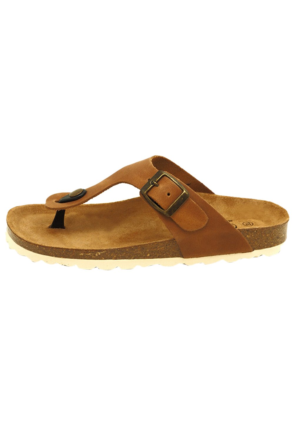 OE Shoes BIO RUFFY - Sandalias de dedo - marrón - Zalando.es
