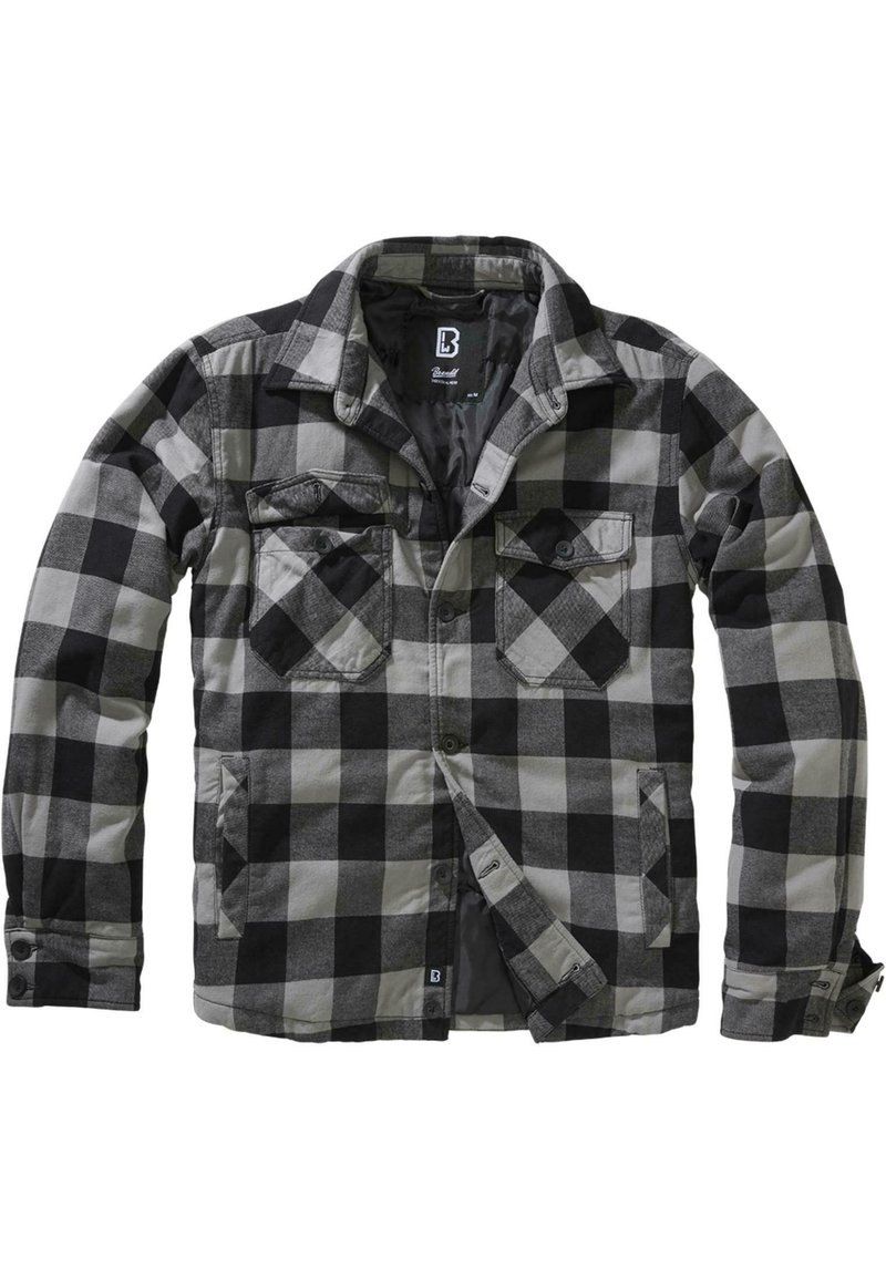 Brandit - LUMBERJACKET - Light jacket - black charcoal, Enlarge
