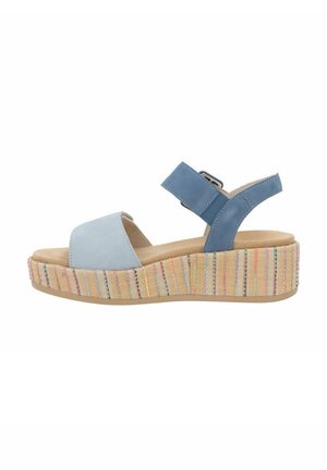 Sandales compensées - jeansblauw