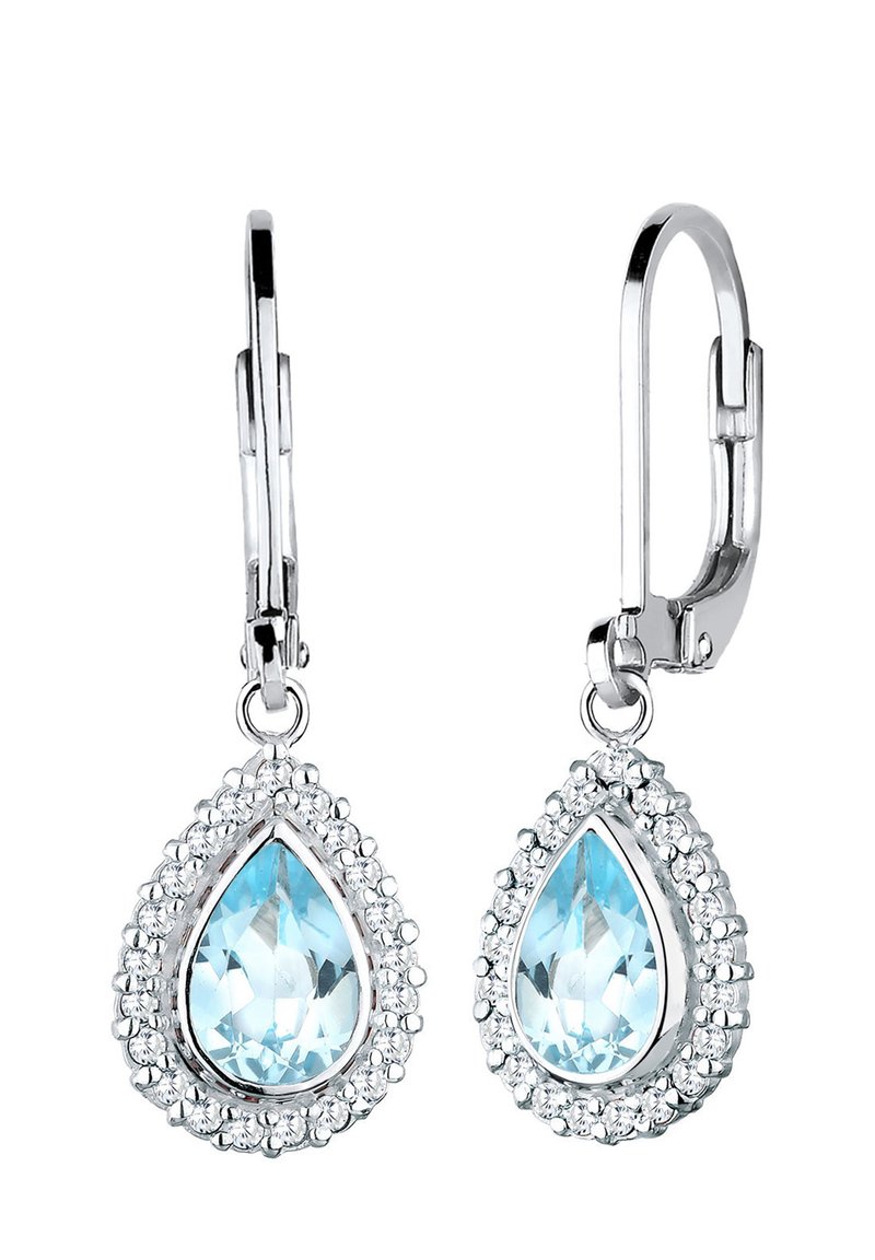 Elli TROPFEN FESTLICH ELEGANT TOPAS Earrings hellblau/light