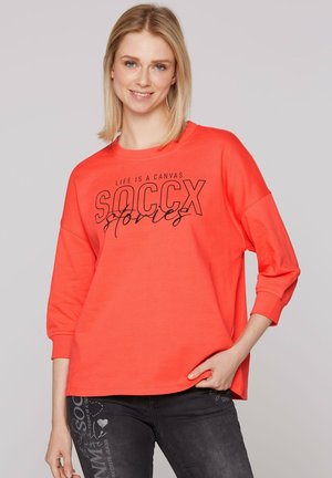 Sweatshirt - juicy coral