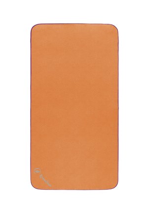 Strandtuch - orange   violetter rand