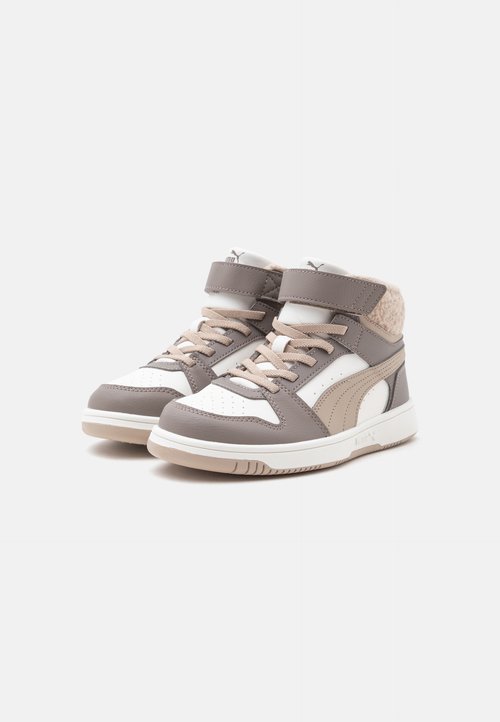 PUMA REBOUND SLAM MID COZY UNISEX - High-top trainers - mouse gray/birch/warm white — photo 2