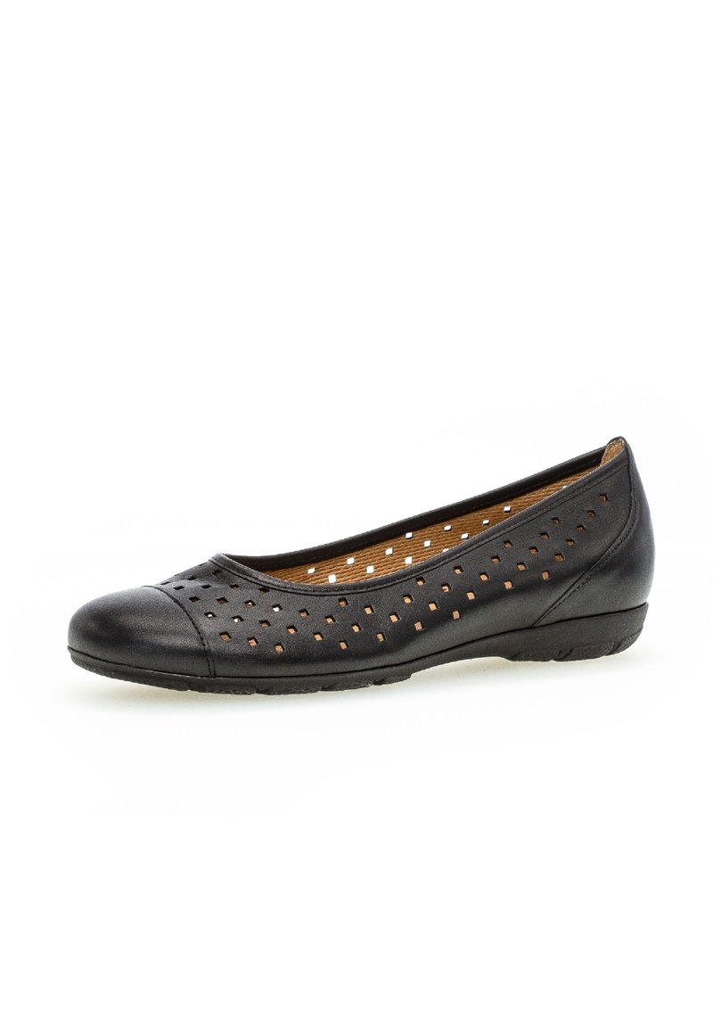 gabor navy ballet pumps